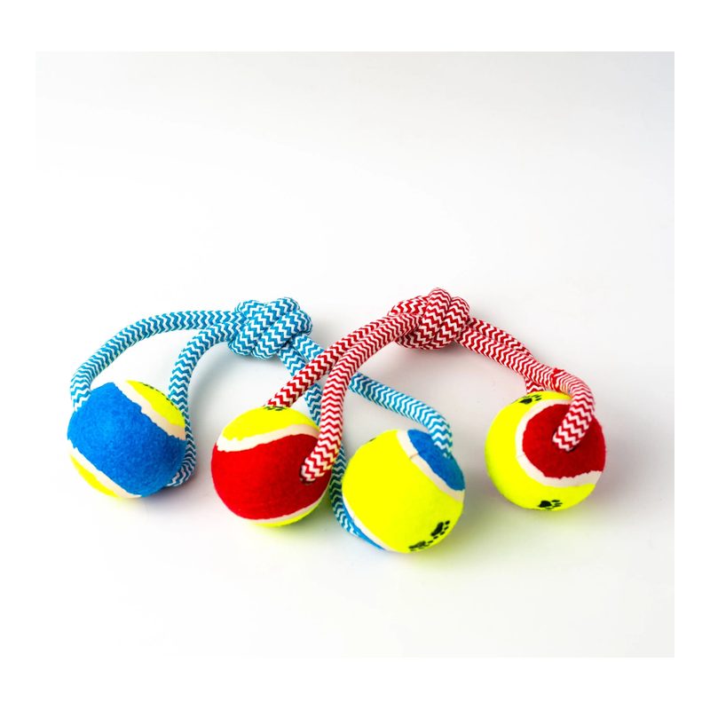 2-in-1 Tennis Ball Rope Toy