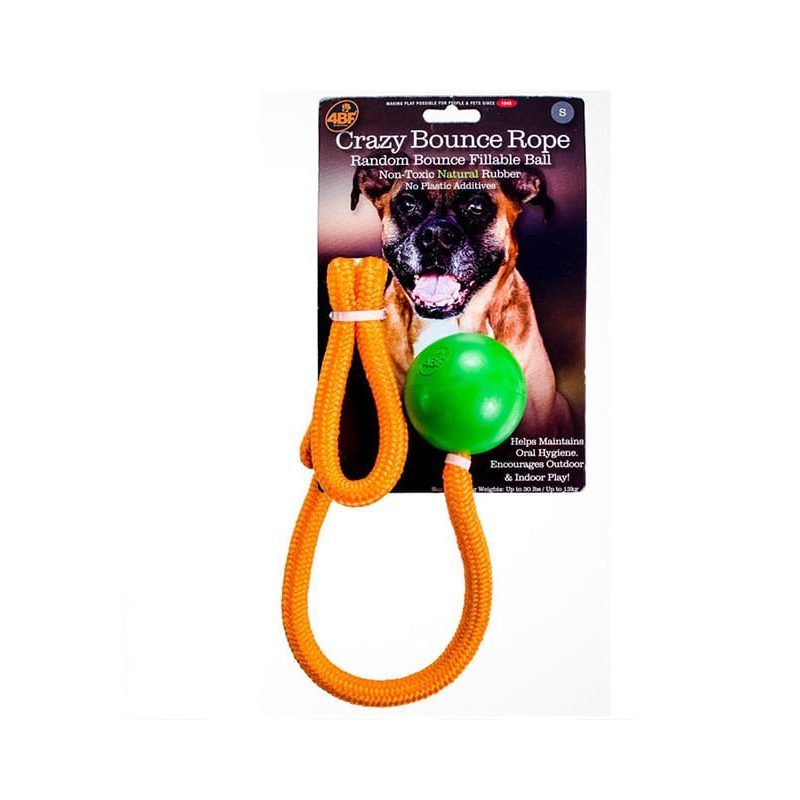 4BF Crazy Bounce Rope Dog Toys, Small