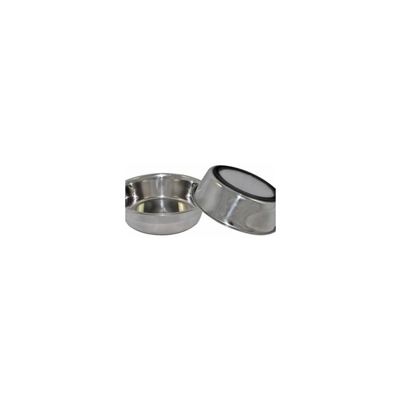 aGLOW Heavy Stainless Steel Pet Dishes with Anti Skid Ring