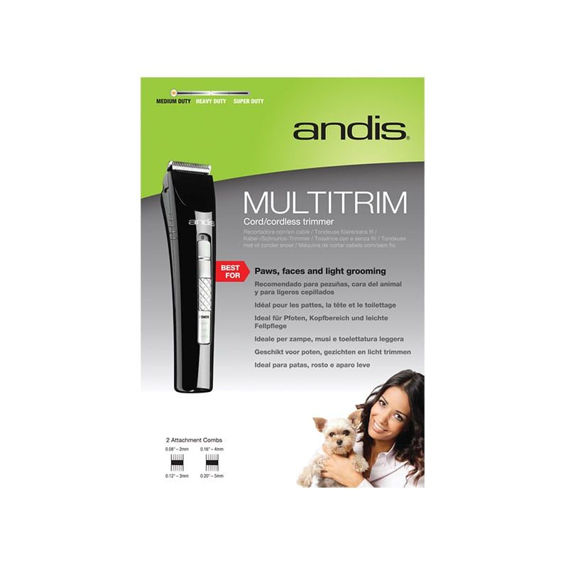Andis MultiTrim Cordless Hair Trimmer Kit , Black