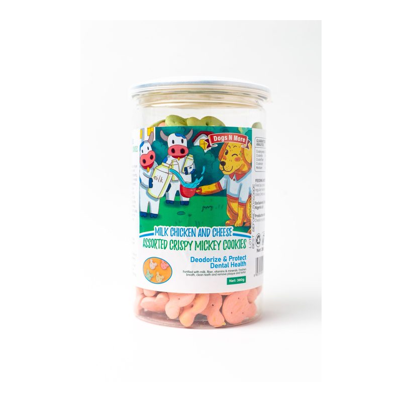 Assorted Cripsy Mickey Dog Cookies 380g