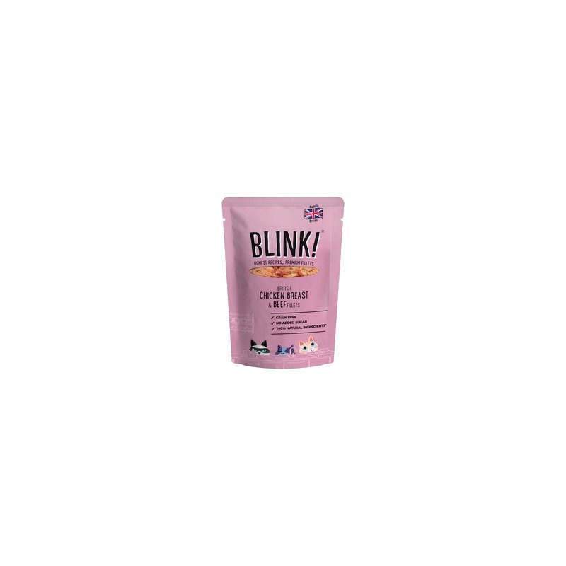BLINK Wet Food (Roasted Chicken & Shredded Beef) Single Pouch
