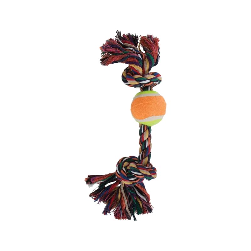 Booda Tennis Ball ‘N Bone Dog Toy – Medium
