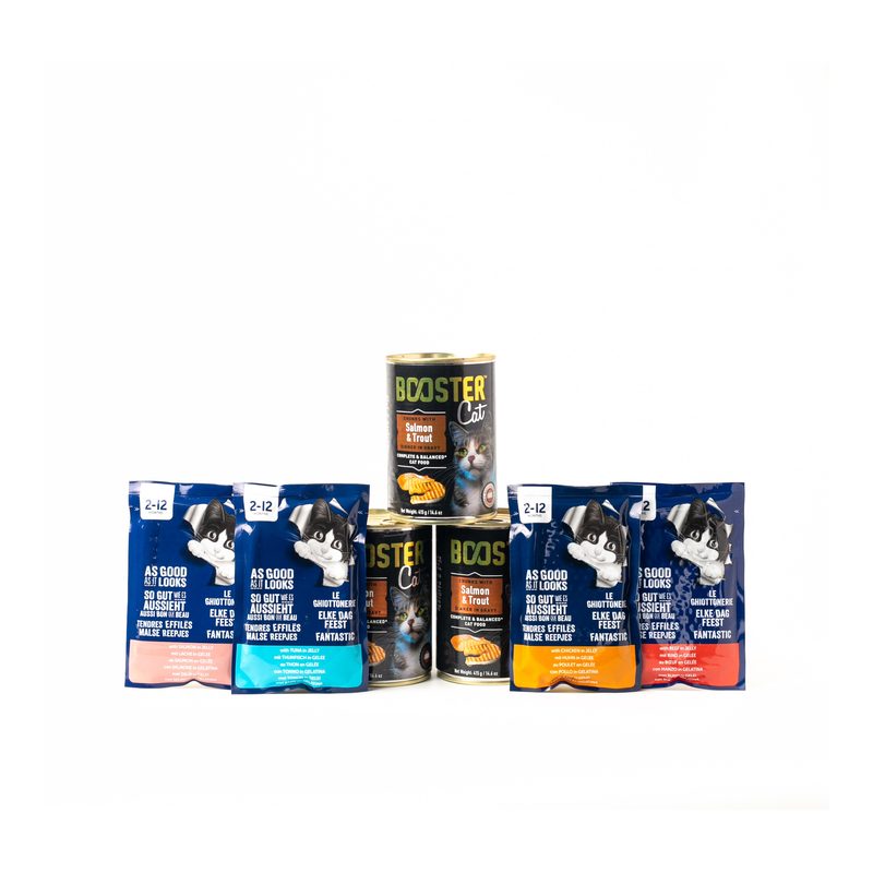 Booster and Felix Kitten Wet Food Variety Pack