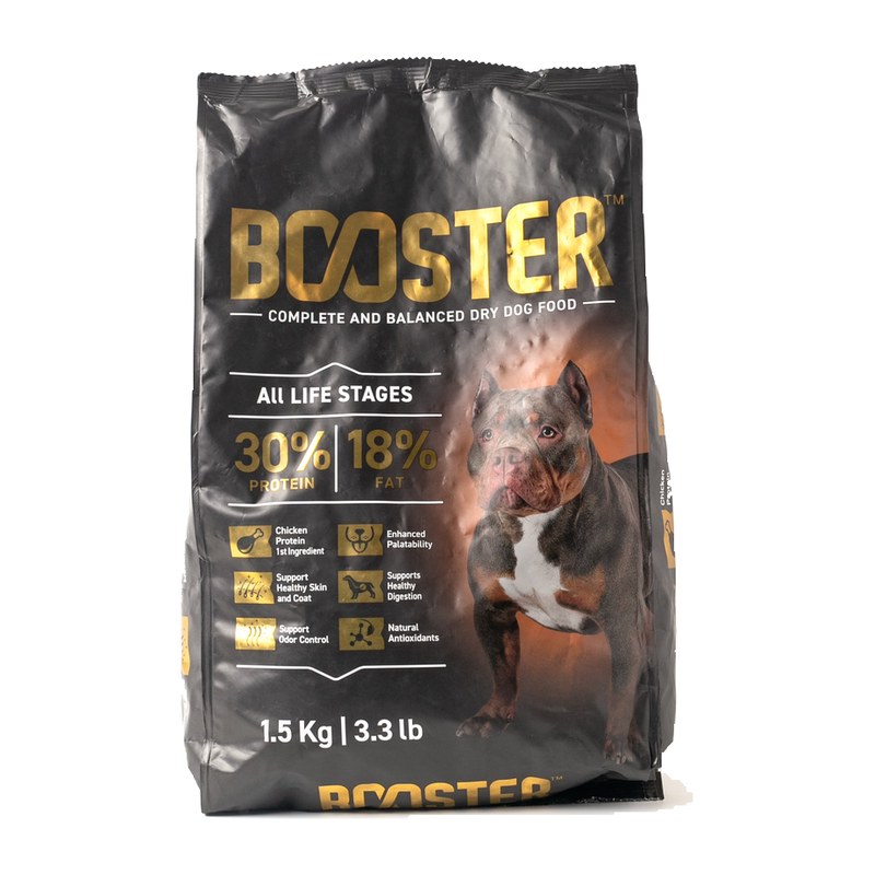 Booster Complete and Balanced Dry Dog Food 1.5kg (All life Stages)
