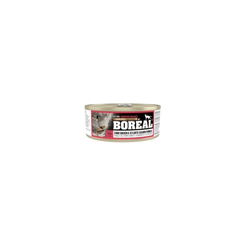 Boreal Cat Can Food Chicken and Atlantic Salmon (156g)