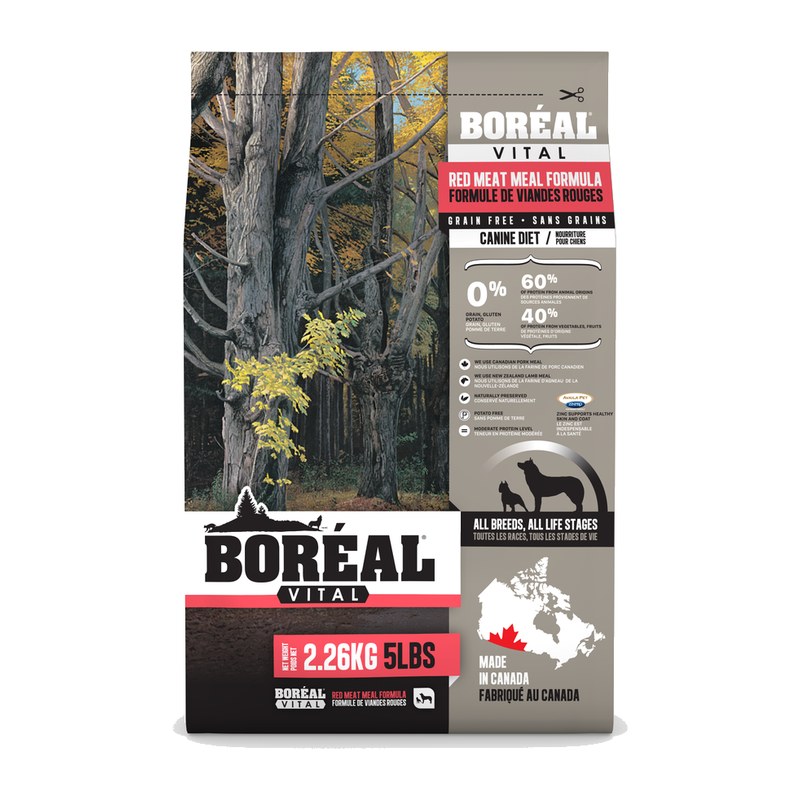 Boreal Vital, Dog Red Meat, All Breed, All Life Stages, Meat Meal