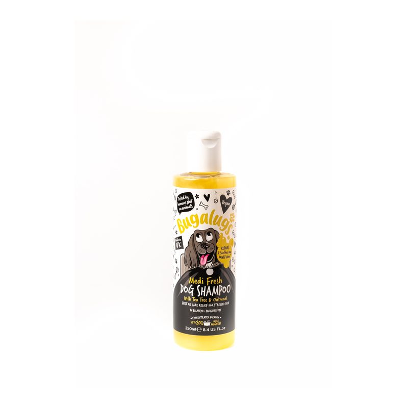 Bugalugs Medi Fresh Dog Shampoo With Tea Tree and Oatmeal 250ml