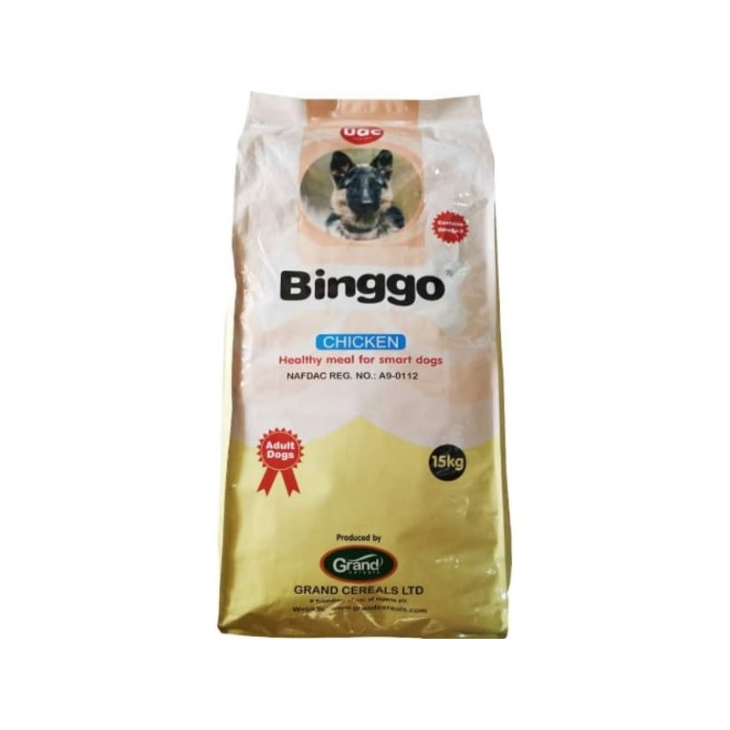 Buy Binggo Dog Food 15kg in Abuja
