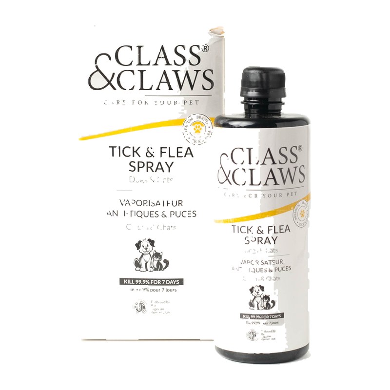Class & Claws Tick and Flea Spray for Dogs and Cats