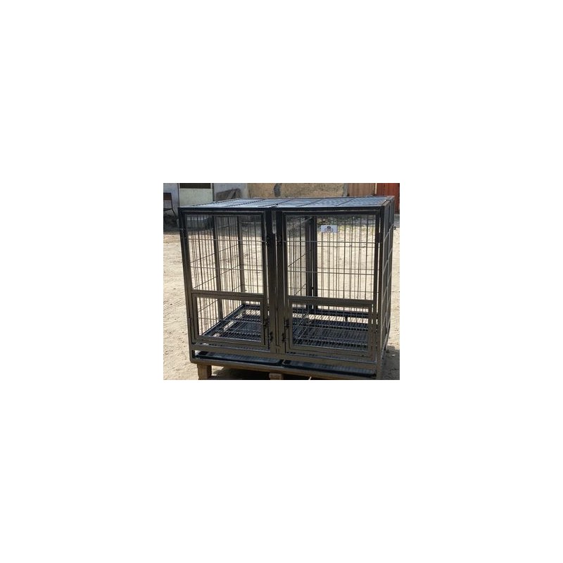 Collapsible heavy metal cage with dermacation and tyre(110*79*78cm)