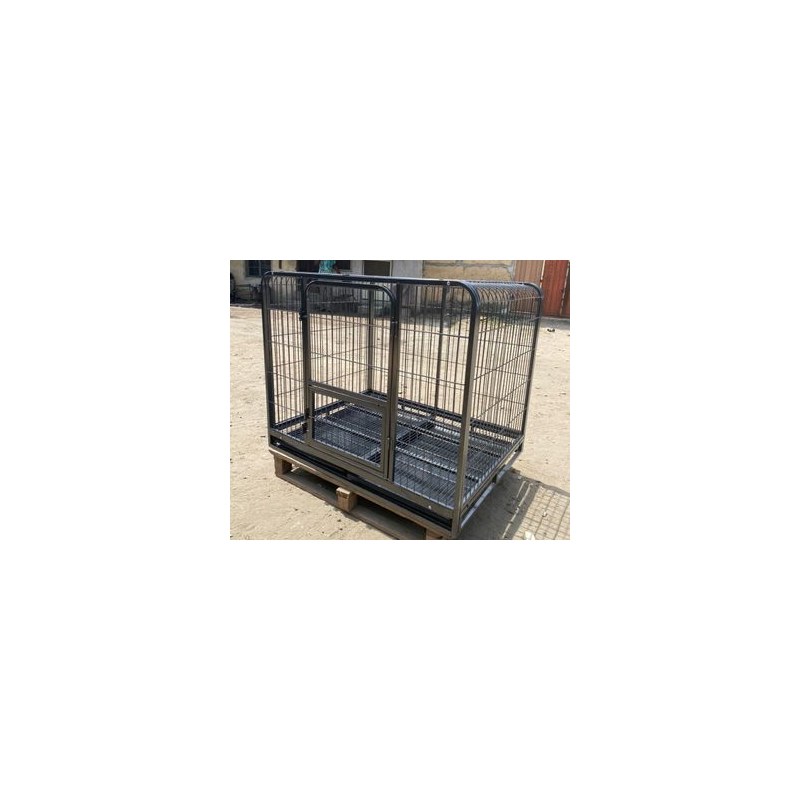 Curved edge heavy metal cage with tyre (110*72*85cm)