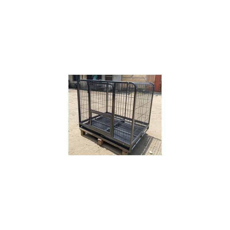 Curved heavy metal cage with tyre 125*95*105cm