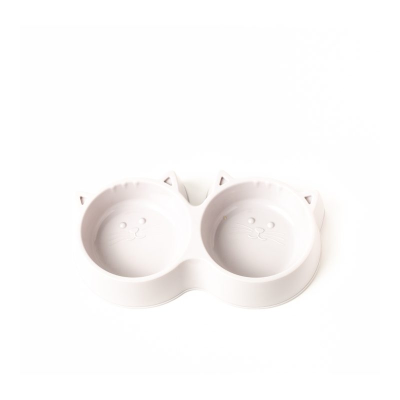 Double Cat Feeding Bowl