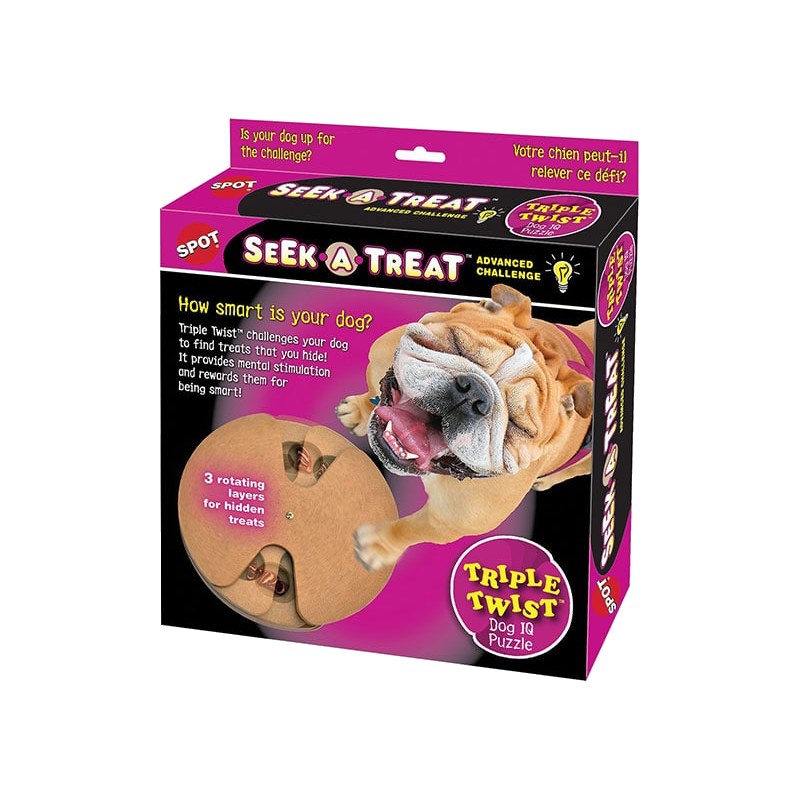 Ethical Pet Seek-A-Treat Flip N’ Flap Puzzle Dog Toy
