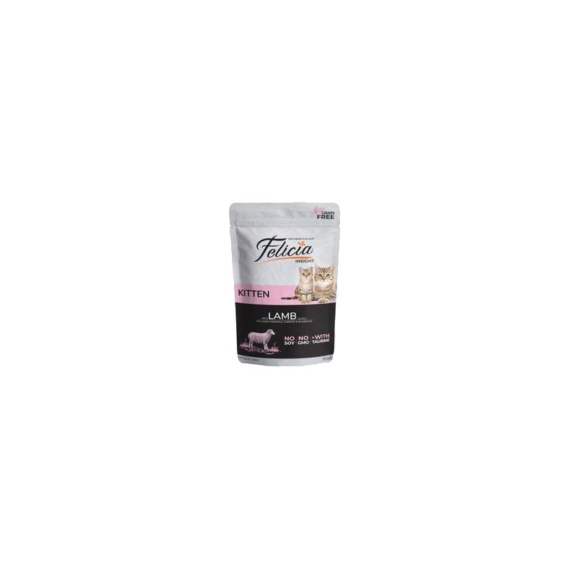 Felicia Kitten Cat Wet Pouch (12×85g) Lamb