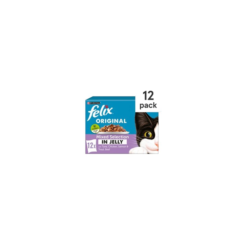 Felix Original Mixed Selection Wet Pouch +1 (12x100g)