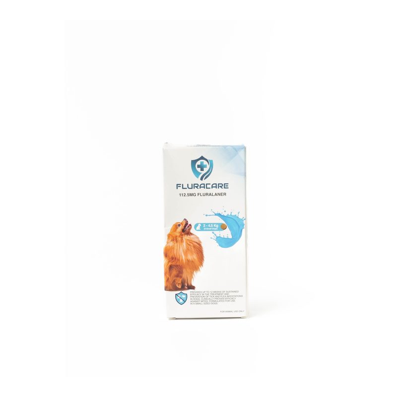 Fluracare Fluralaner Tick and Flea Treatment for Dogs