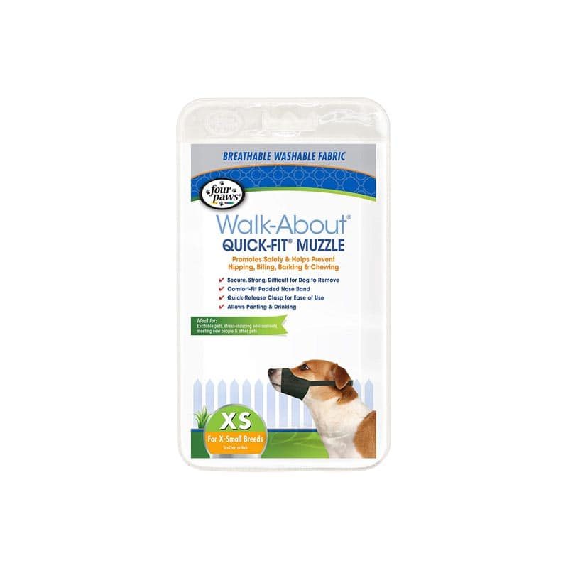 Four Paws Walk-About Quick-Fit Muzzle XS