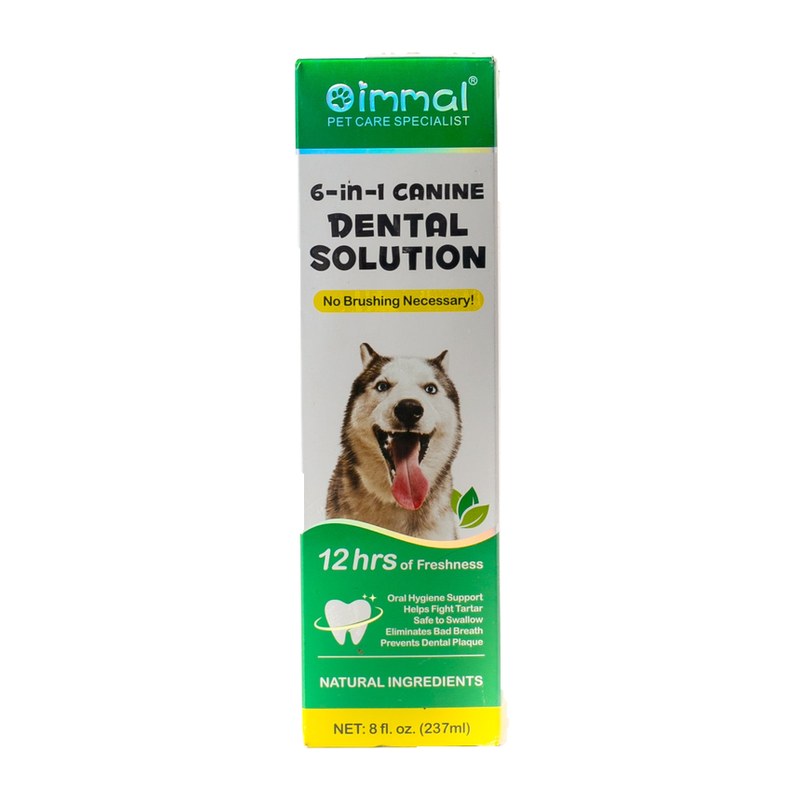 Immal 6 in 1 Canine Dental Solution 237ml