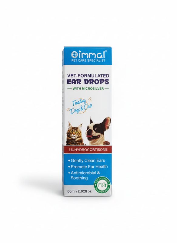 Immal Ear Drops with Microsilver for Dogs and Cats