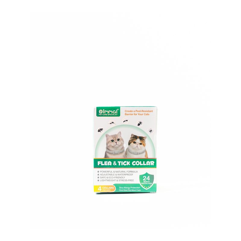 Immal Flea and Tick Collar for Cats, 4 collars in 1 pack