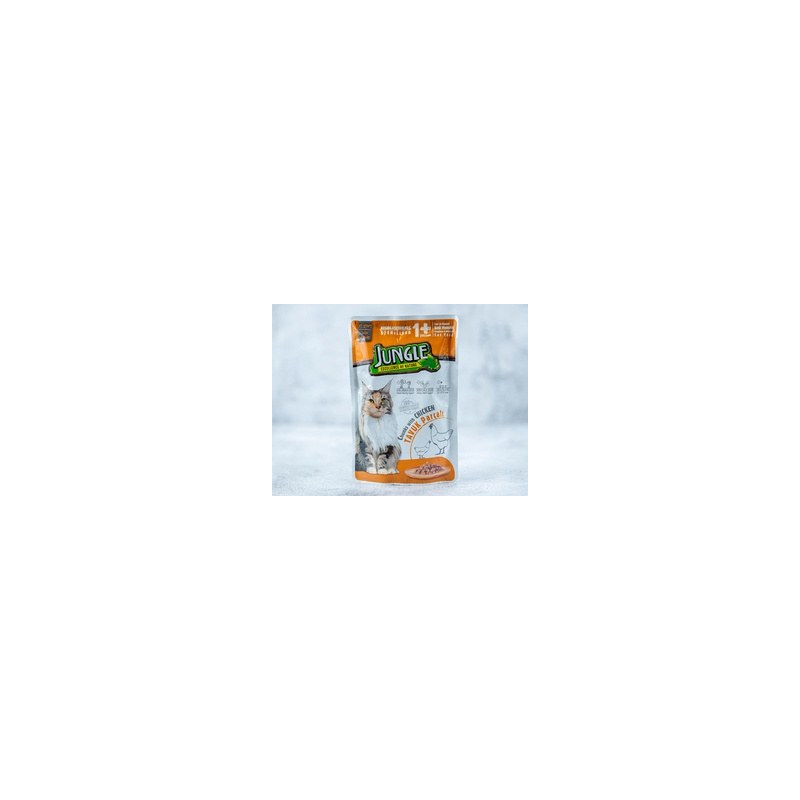 Jungle +1 pouch Chicken in gravy 100g (single piece)