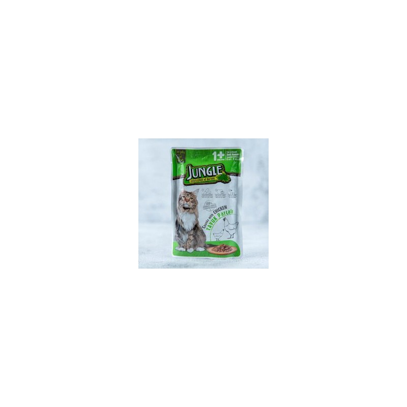 Jungle +1 wet pouch Adult Chicken in gravy