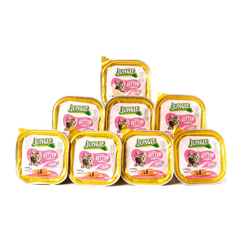 Jungle Kitten Instinct Pâté with Chicken 100g