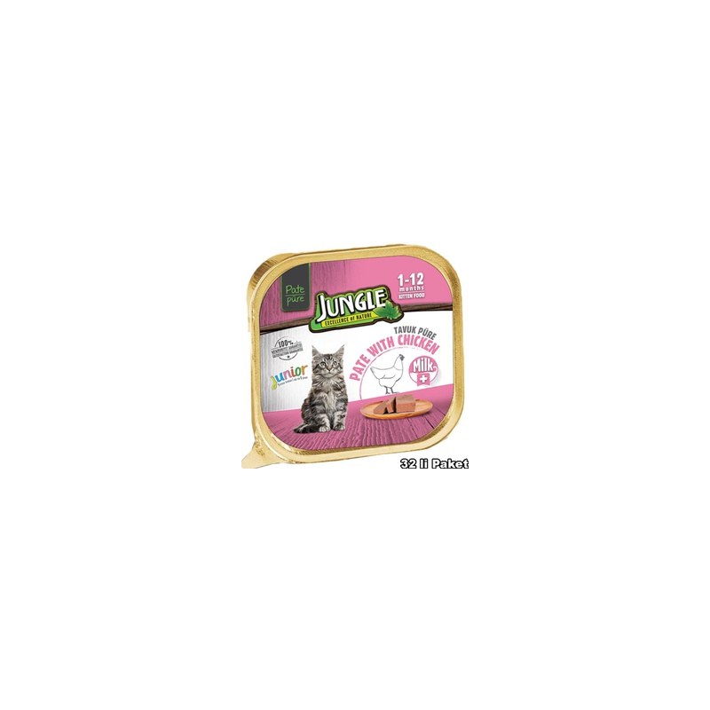 Jungle kitten Pate wet food (100g×32)