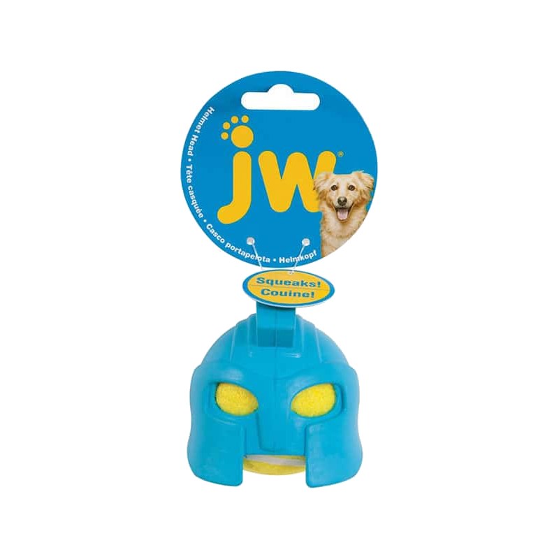 JW Pet Gladiator Helmet Head Pet Chew Toy