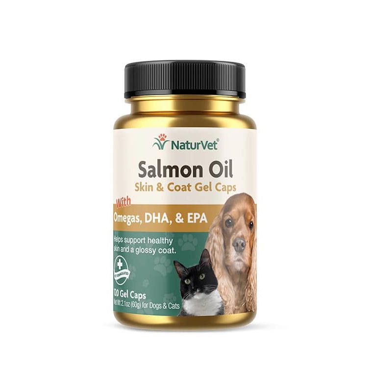 Naturvet Salmon Oil Skin and Coat Gel Caps