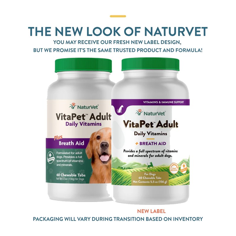 NaturVet VitaPet Adult Daily Vitamins Chewable Tablets