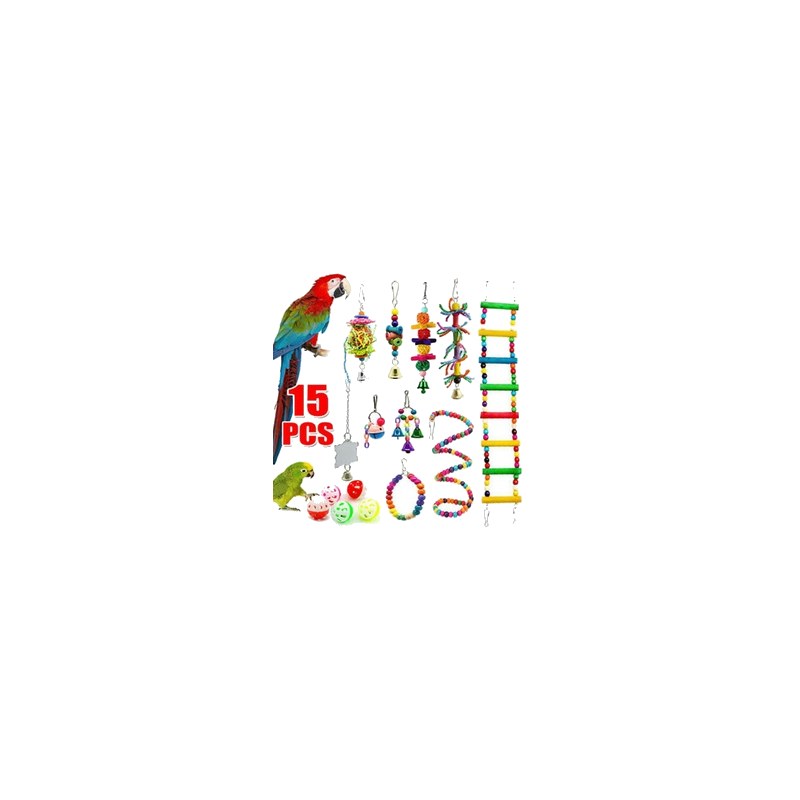 Parrot toy 15 in 1