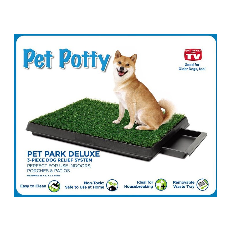 Pet Supply Dog Pee Potty Pad, Bathroom Tinkle Artificial Grass Turf, Portable Potty Trainer with Drawer