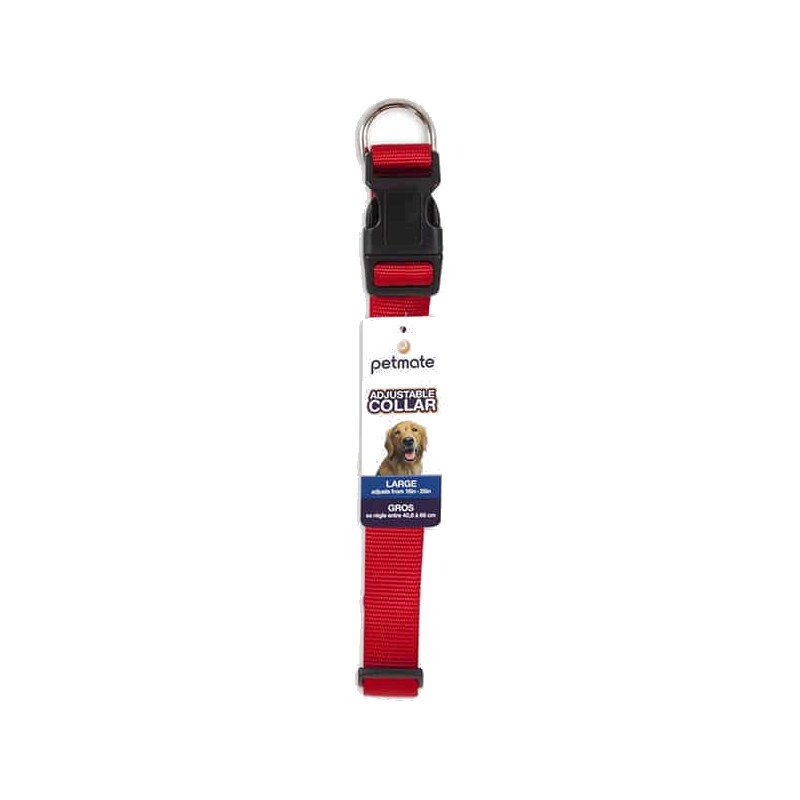 Petmate Adjustable Dog Collar (Red)