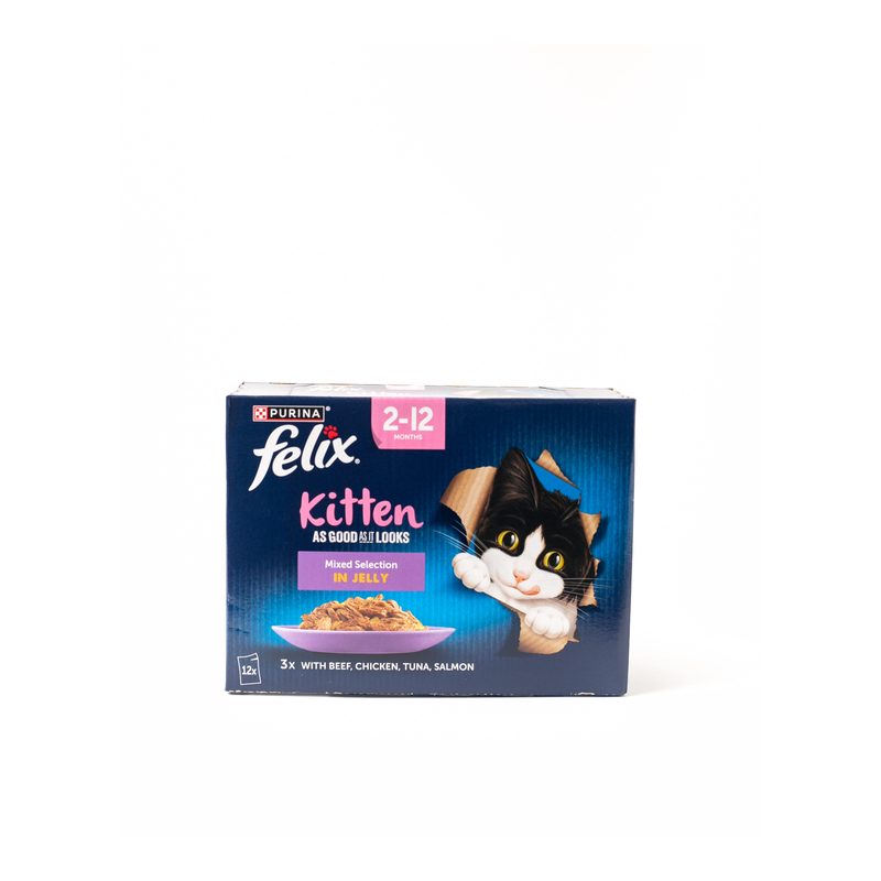 Purina Felix Kitten Mixed Selection in Jelly wet food