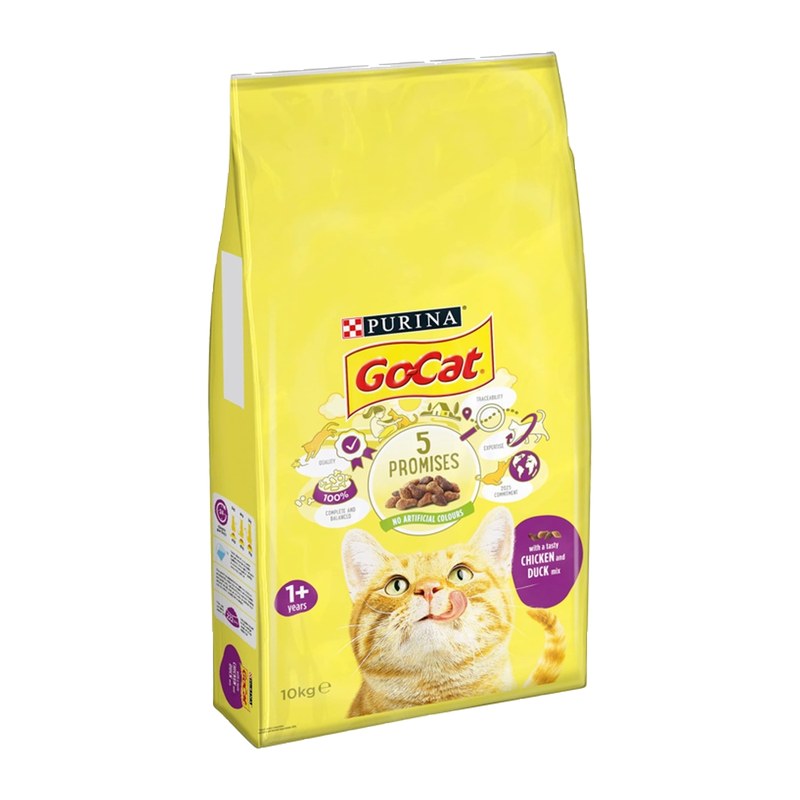 Purina Go Cat Adult Dry Food With Duck and Chicken 10kg