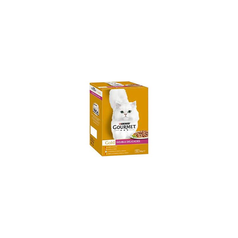 Purina Gourmet Cat food Double Delicacies (12x85g)