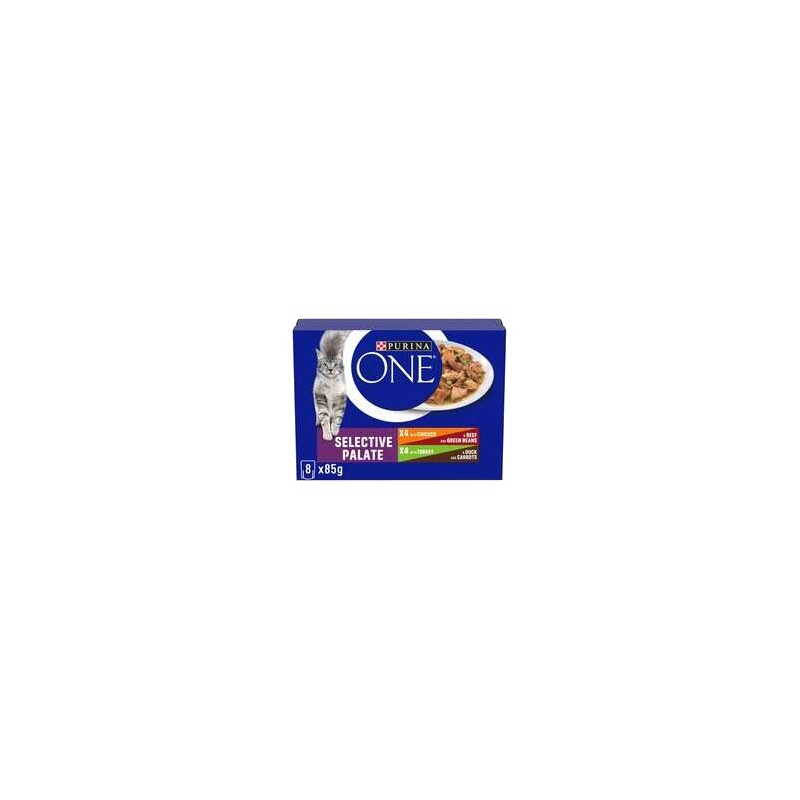Purina One Adult Selective Palate (Chicken and Beef) 8 x 85g