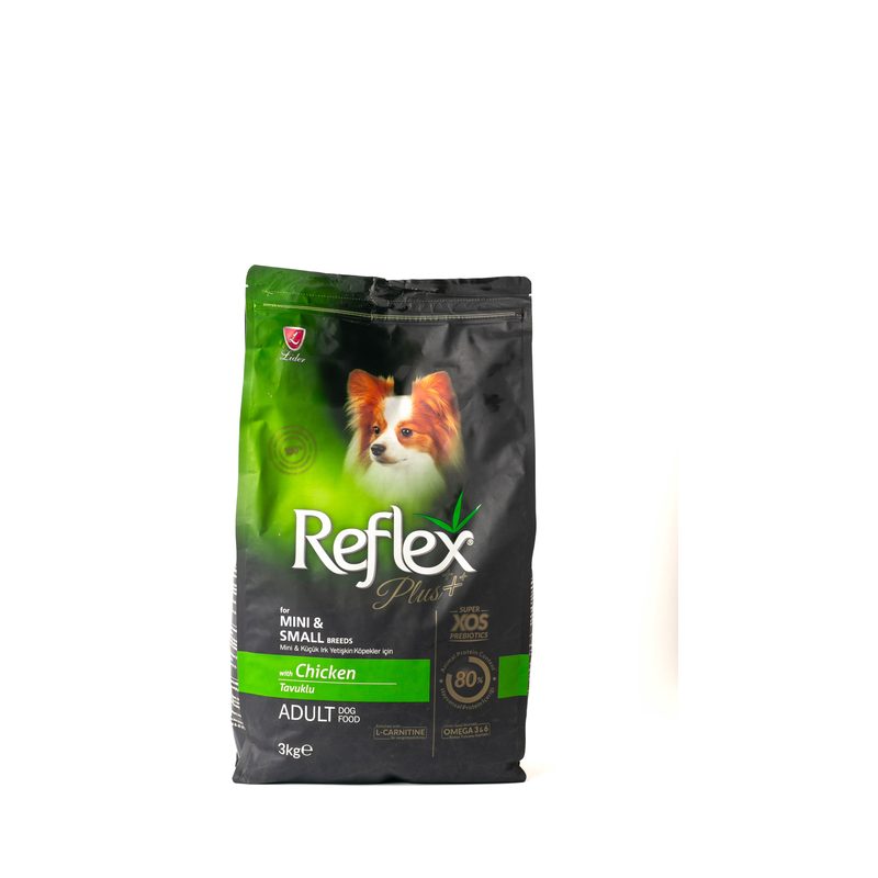 Reflex Plus Adult Mini and Small Breed Dry Dog Food, 3kg