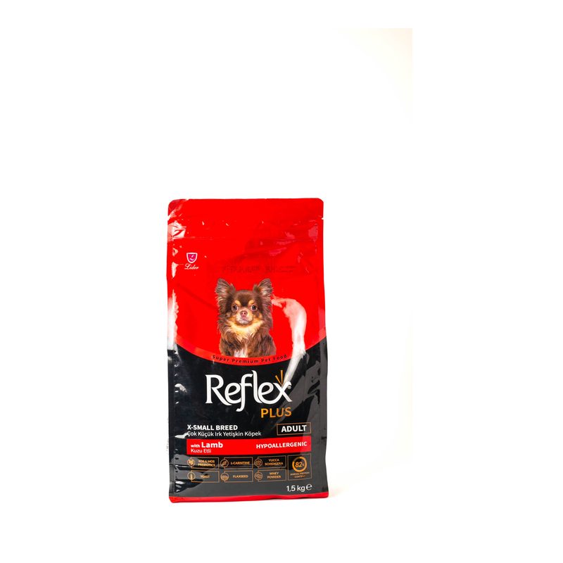Reflex Plus Adult X Small Breed Dry Dog Food, Lamb 1.5kg