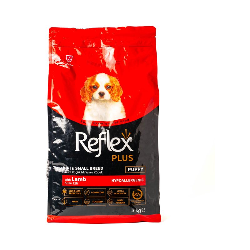 Reflex Plus Puppy Mini and Small Breed Dry Dog Food, 3kg
