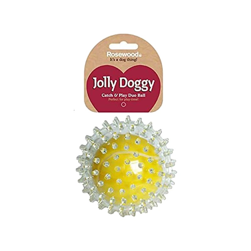 Rosewood Catch & Play Duo Ball – Yellow