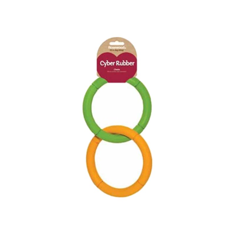 Rosewood Cyber Rubber Invincible Chain Dog Pull Toy