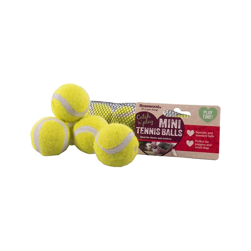 Rosewood Mini Tennis Balls – 5 Pack