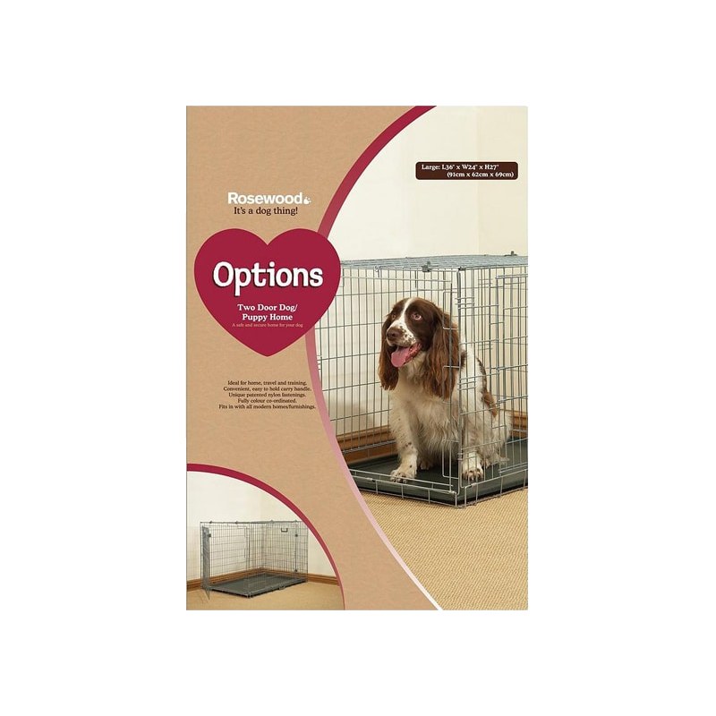 Rosewood Options Two Door Puppy/Dog Home – Large