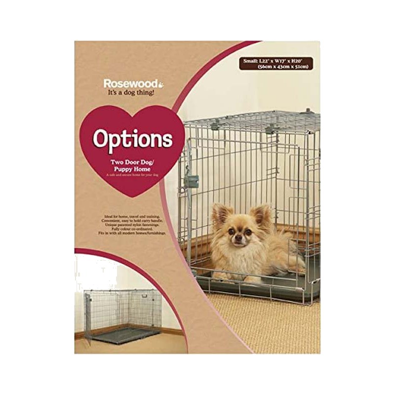 Rosewood Options Two Door Puppy/Dog Home – Small