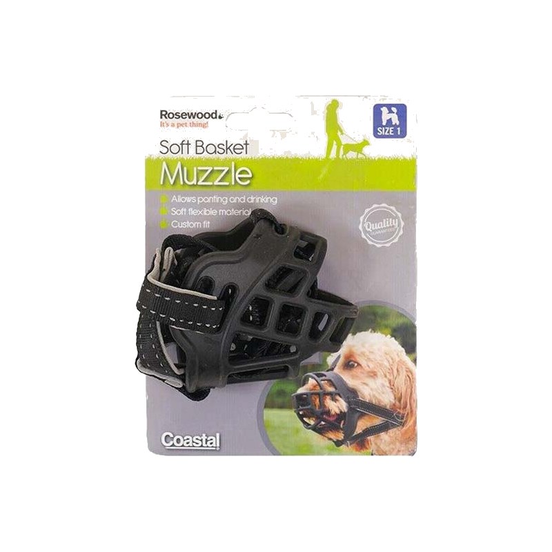 Rosewood Soft Basket Muzzle Size 1