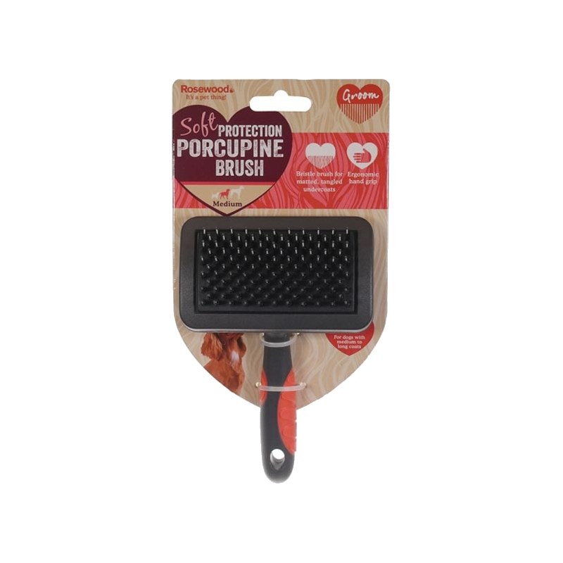 Rosewood Soft Protection Porcupine Brush – Medium